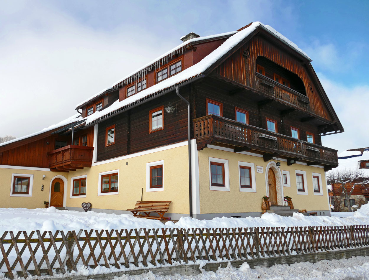 Winter Skiurlaub Ferienwohnung Appartement Hiaslahof Lungau Bauernhof